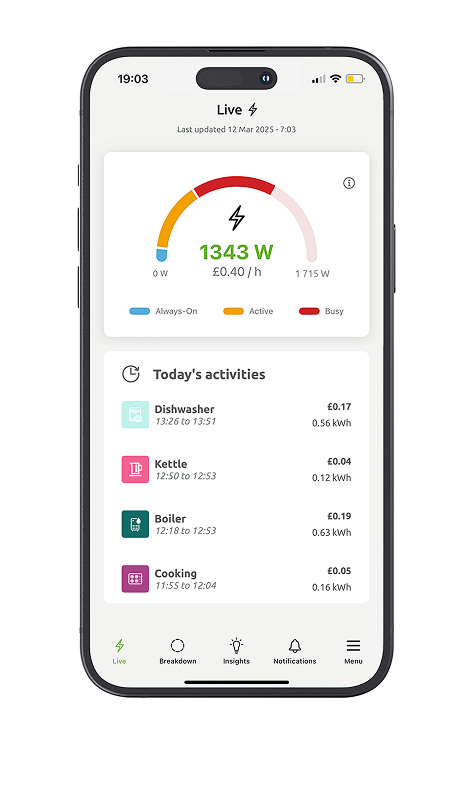 powerful insights in voltaware mobile app